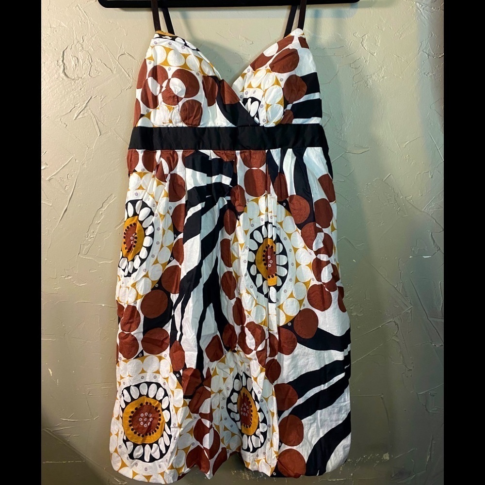 🌹Bisou Bisou tea length, spaghetti strap dress in size 14. O-22